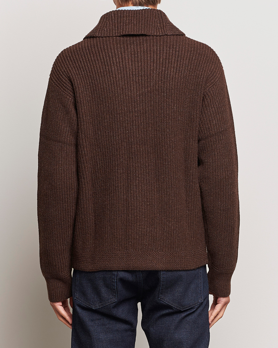 Hombres | Jerséis y prendas de punto | Polo Ralph Lauren | Wool Knitted Sweater Bear Brown Heather