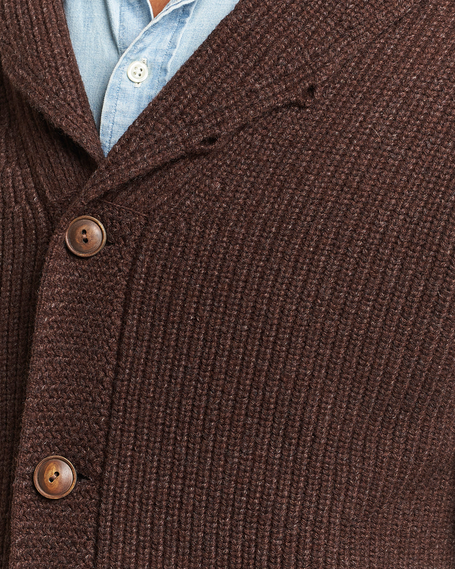 Hombres | Jerséis y prendas de punto | Polo Ralph Lauren | Wool Knitted Sweater Bear Brown Heather