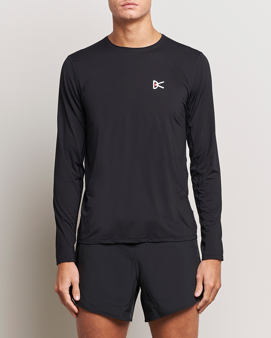 Hombres | Active | District Vision | Ultralight Aloe Long Sleeve Black