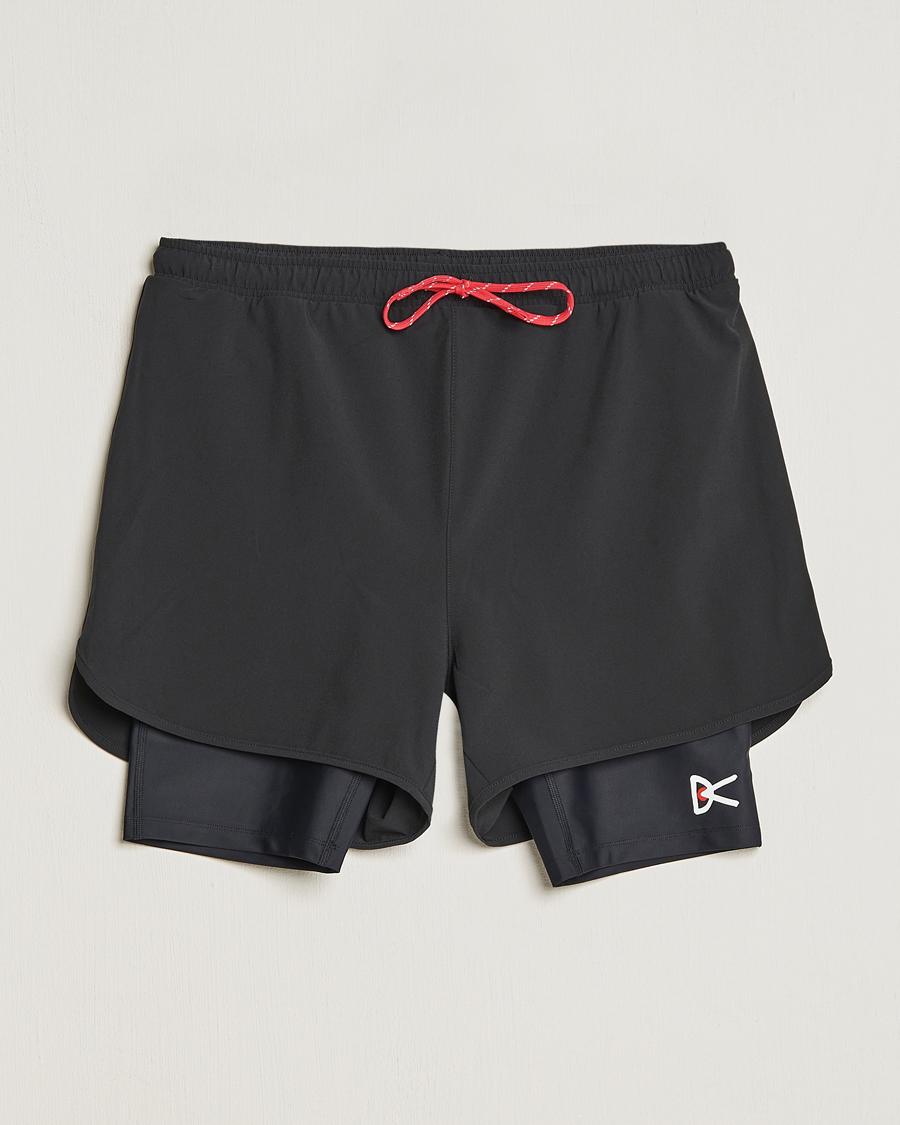 Hombres | Pantalones cortos | District Vision | Layered Pocketed Trail Shorts Black