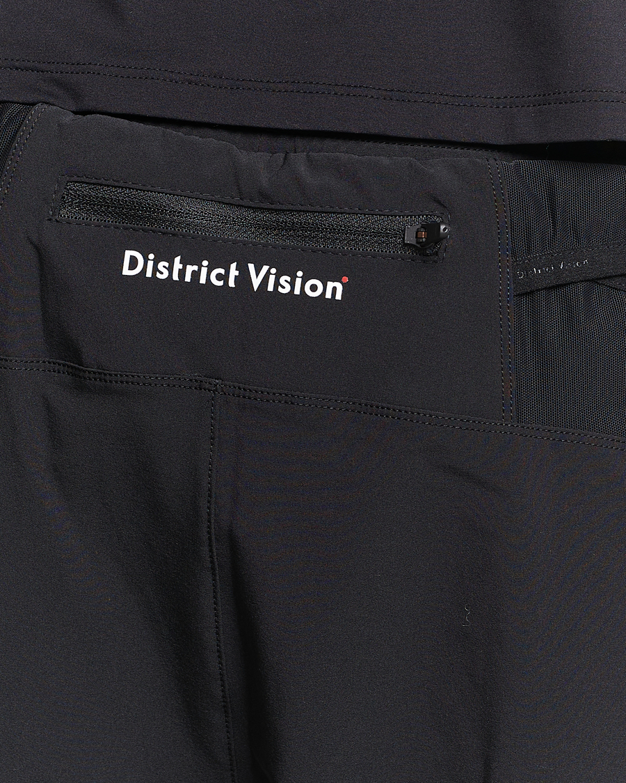 Hombres | Pantalones cortos | District Vision | Layered Pocketed Trail Shorts Black