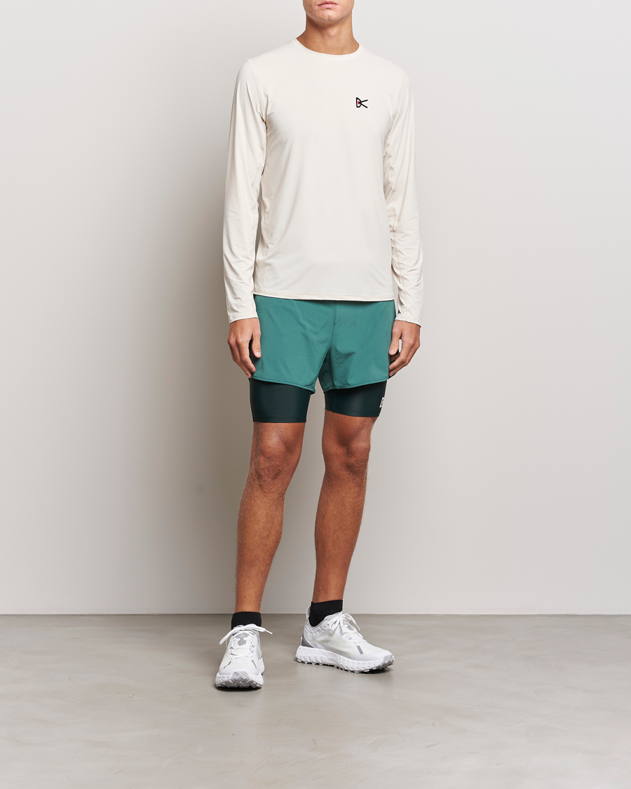 Hombres | Pantalones cortos | District Vision | Layered Pocketed Trail Shorts Pine