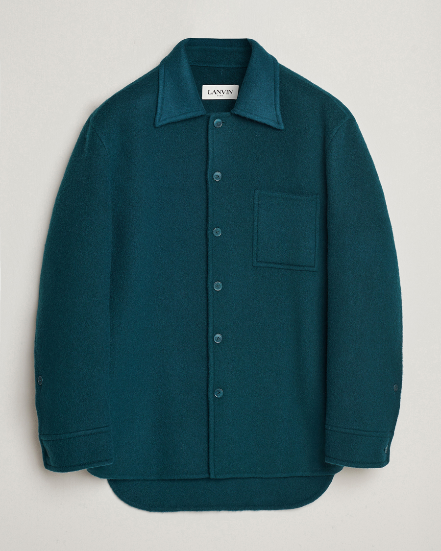 Hombres | Camisas | Lanvin | Wool/Mohair Overshirt Dragon