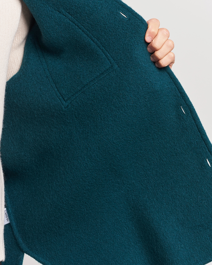 Hombres | Camisas | Lanvin | Wool/Mohair Overshirt Dragon