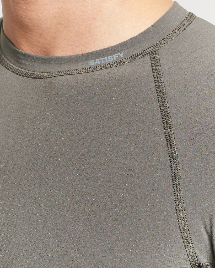 Hombres | Camisetas | Satisfy | CoffeeThermal Base Layer Dark Natural