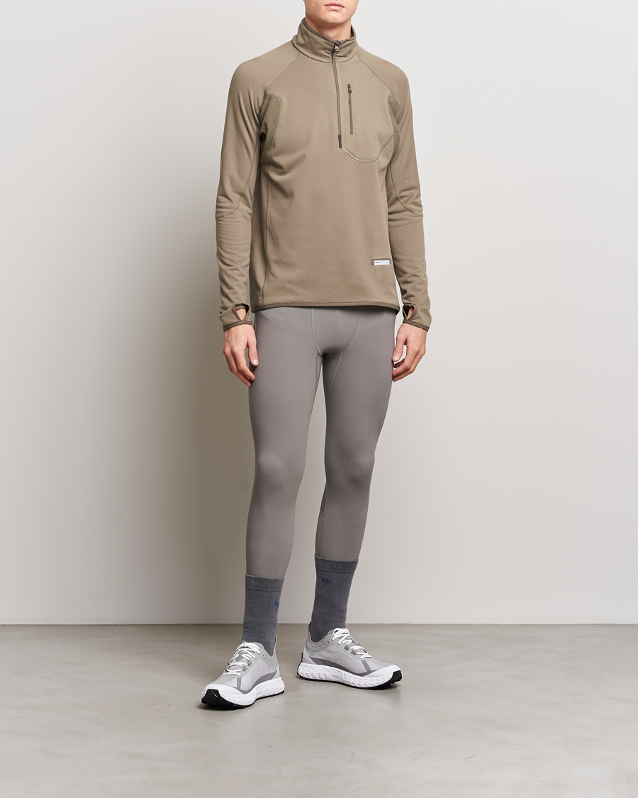 Hombres | Jerséis y prendas de punto | Satisfy | GhostFleece Half Zip Smoky Quartz