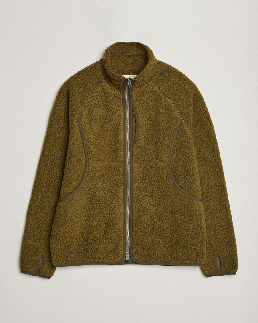 Hombres | Jerséis y prendas de punto | Snow Peak | Thermal Boa Fleece Jacket Olive
