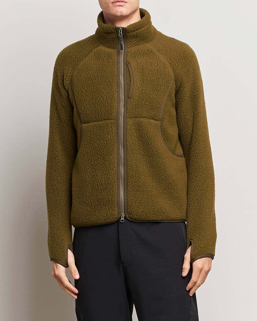 Hombres | Jerséis y prendas de punto | Snow Peak | Thermal Boa Fleece Jacket Olive