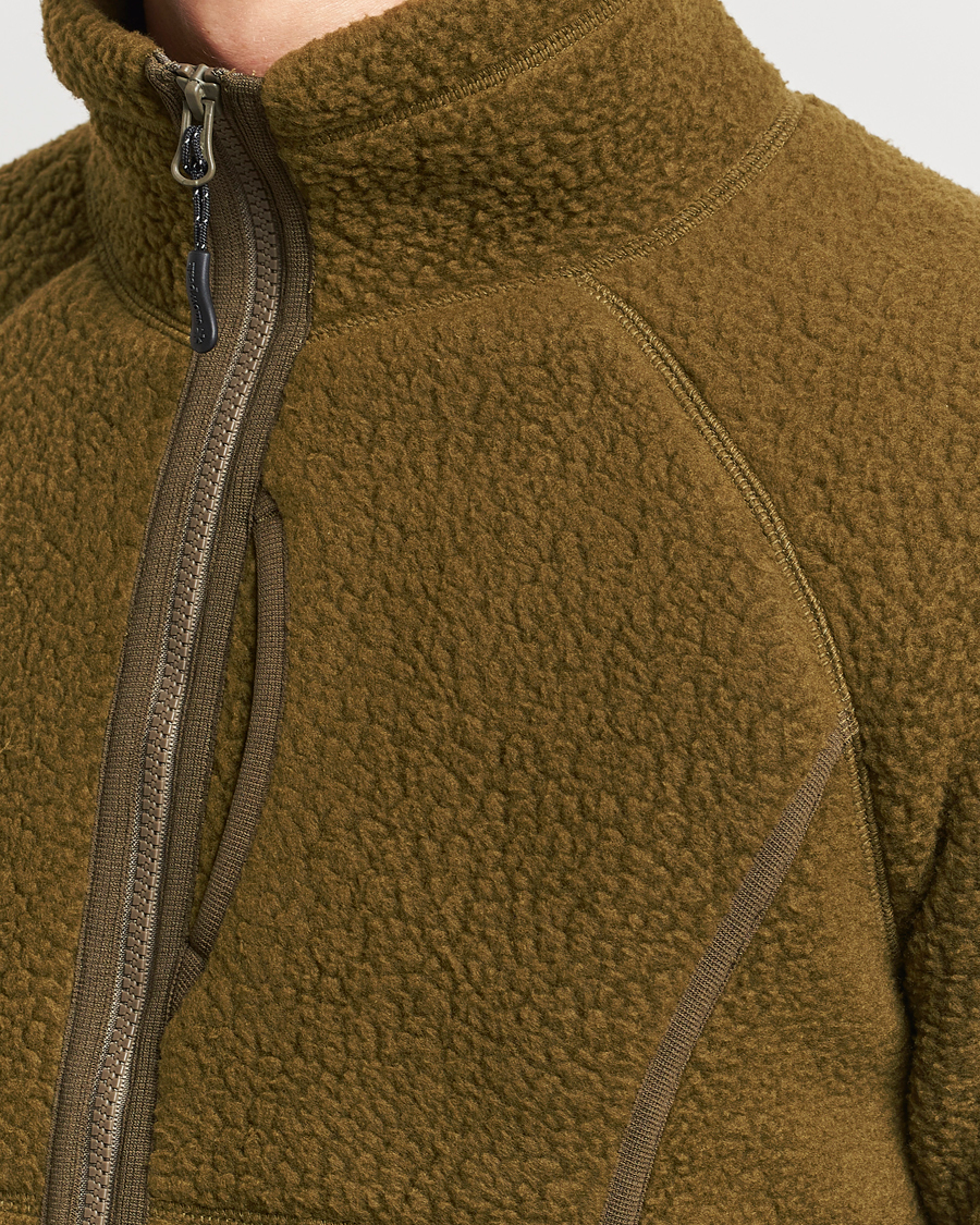 Hombres | Jerséis y prendas de punto | Snow Peak | Thermal Boa Fleece Jacket Olive
