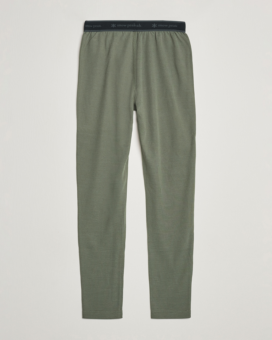 Hombres | Pantalones | Snow Peak | Recycled Polyester/Wool Tights Olive