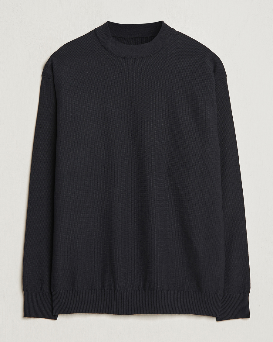 Hombres | Jerséis y prendas de punto | Snow Peak | Cotton Blend Pullover Black