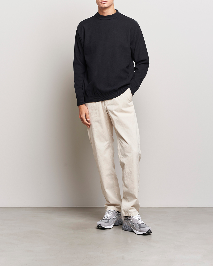 Hombres | Jerséis y prendas de punto | Snow Peak | Cotton Blend Pullover Black