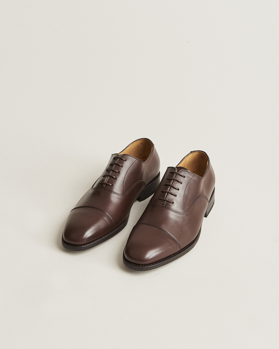 Hombres | Zapatos | Myrqvist | Äppelviken Oxford Dark Brown Calf