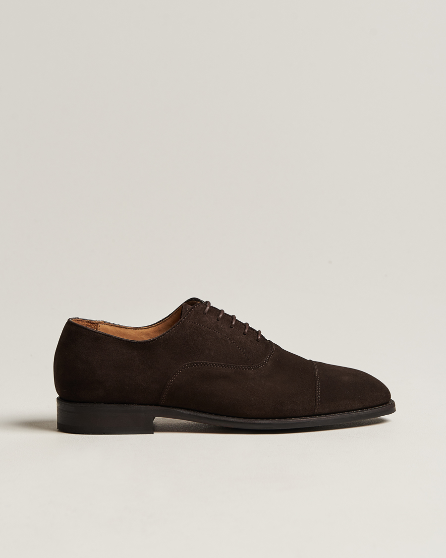 Hombres | Myrqvist Äppelviken Oxford Dark Brown Suede | Myrqvist | Äppelviken Oxford Dark Brown Suede