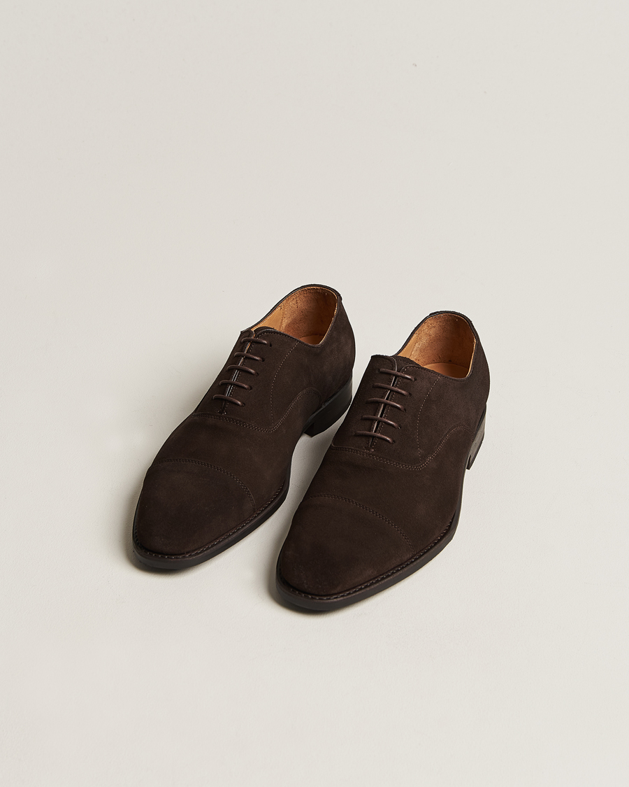 Hombres | Myrqvist Äppelviken Oxford Dark Brown Suede | Myrqvist | Äppelviken Oxford Dark Brown Suede