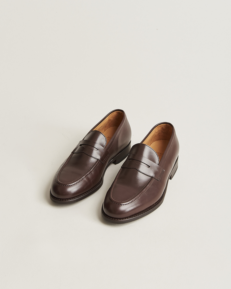 Hombres | Zapatos | Myrqvist | Stenhammar Loafer Dark Brown Calf