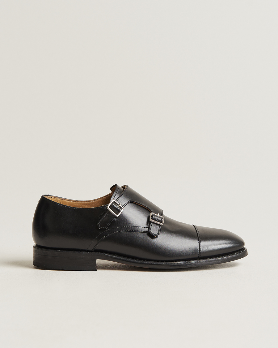 Hombres | Myrqvist Ålsten Double Monkstrap Black Calf | Myrqvist | Ålsten Double Monkstrap Black Calf