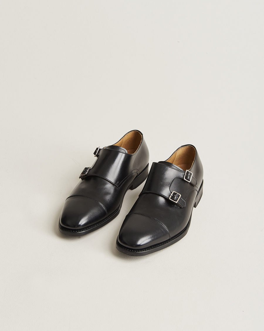 Hombres | Myrqvist Ålsten Double Monkstrap Black Calf | Myrqvist | Ålsten Double Monkstrap Black Calf