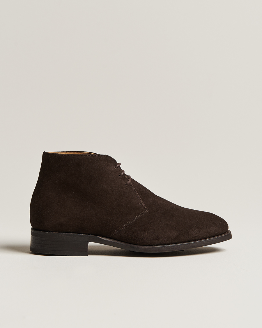 Hombres | Myrqvist Gyllsjö Chukka Boot Dark Brown Suede | Myrqvist | Gyllsjö Chukka Boot Dark Brown Suede