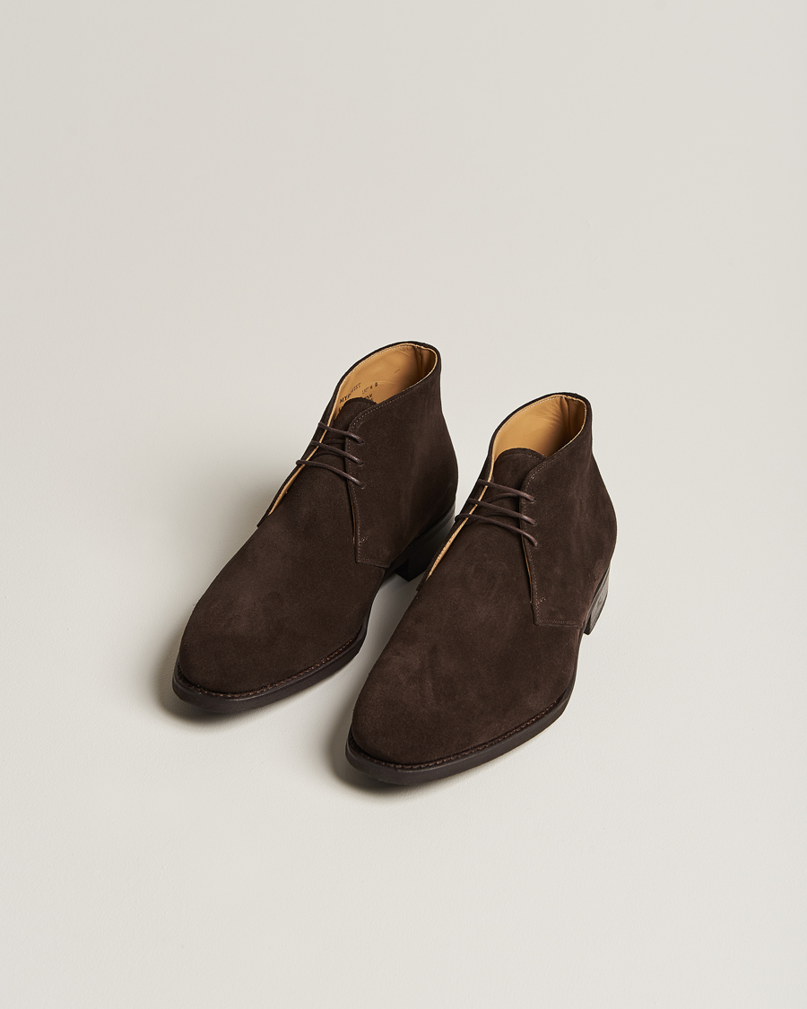 Hombres | Myrqvist Gyllsjö Chukka Boot Dark Brown Suede | Myrqvist | Gyllsjö Chukka Boot Dark Brown Suede
