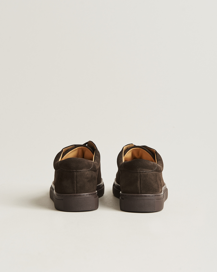 Hombres | Myrqvist Oaxen Monochrome Sneaker Dark Brown Suede | Myrqvist | Oaxen Monochrome Sneaker Dark Brown Suede