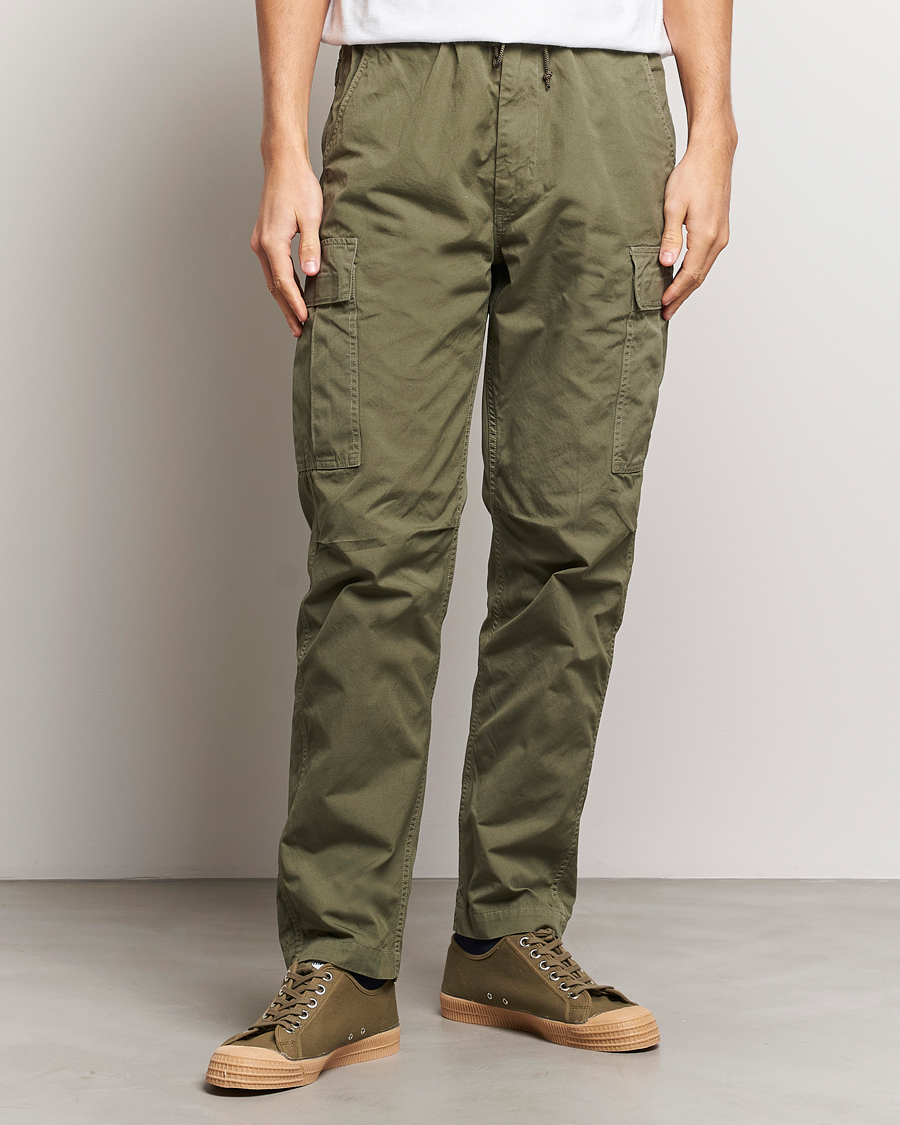 Hombres | Pantalones | orSlow | Easy Cargo Pants Army Green