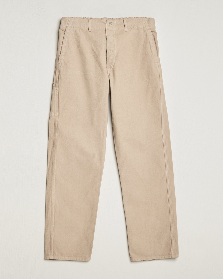 Hombres | Pantalones | orSlow | French Work Pants Beige