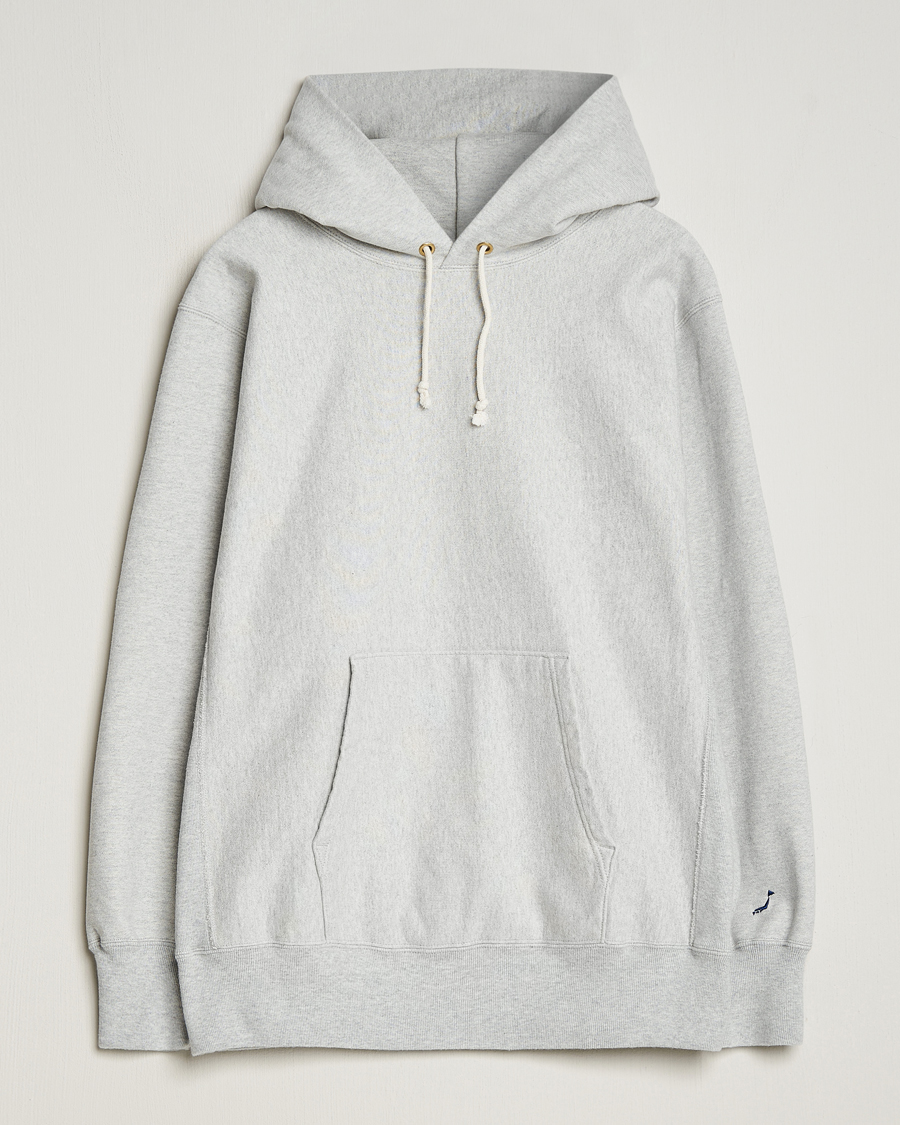 Hombres | Jerséis y prendas de punto | orSlow | Heavy Weight Vintage Hoodie Light Grey