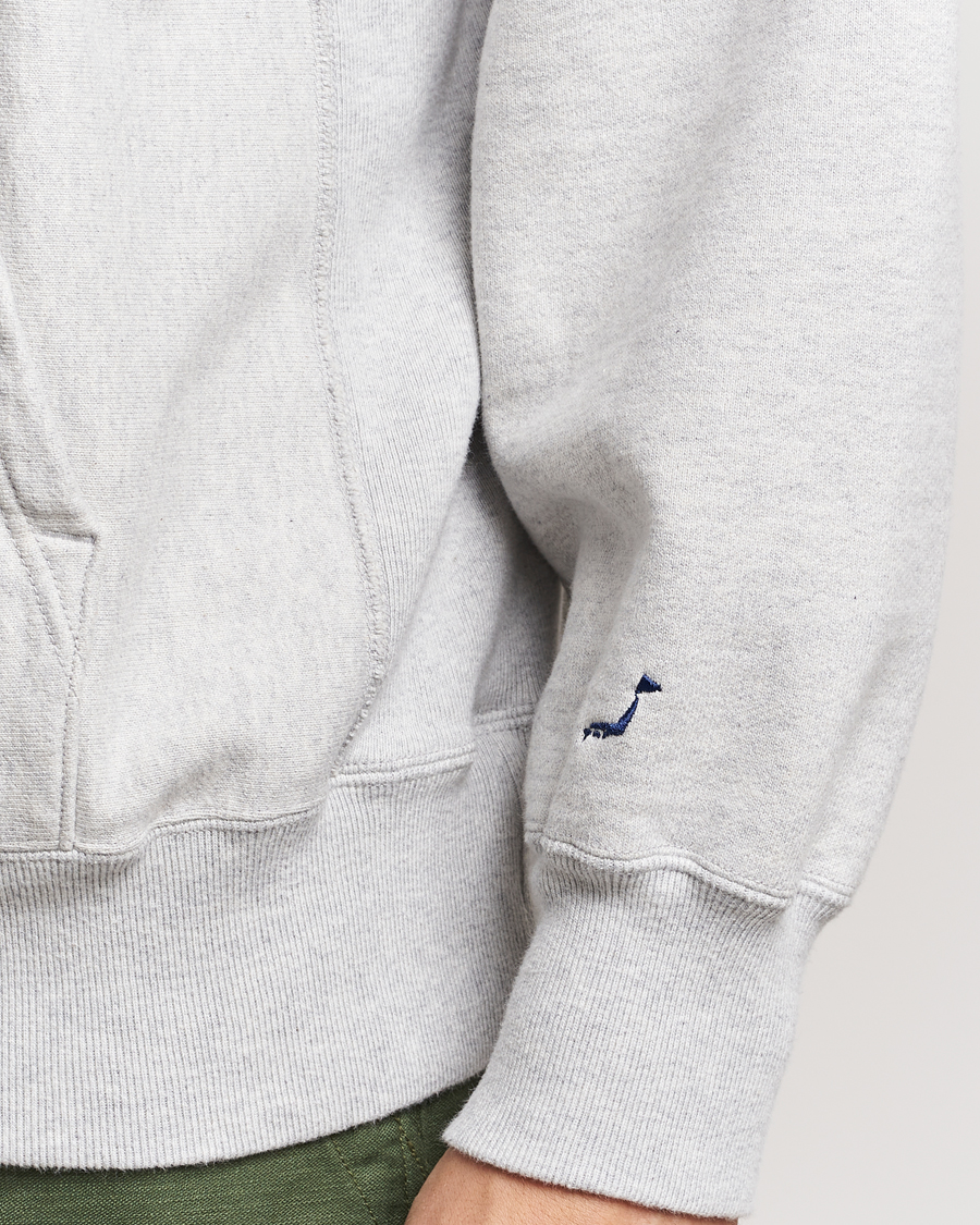 Hombres | Jerséis y prendas de punto | orSlow | Heavy Weight Vintage Hoodie Light Grey