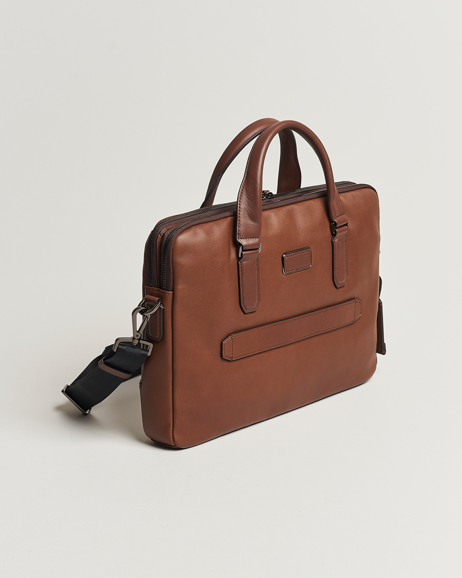 Hombres | Bolsos | TUMI | Harrison Sycamore Slim Leather Brief Cognac