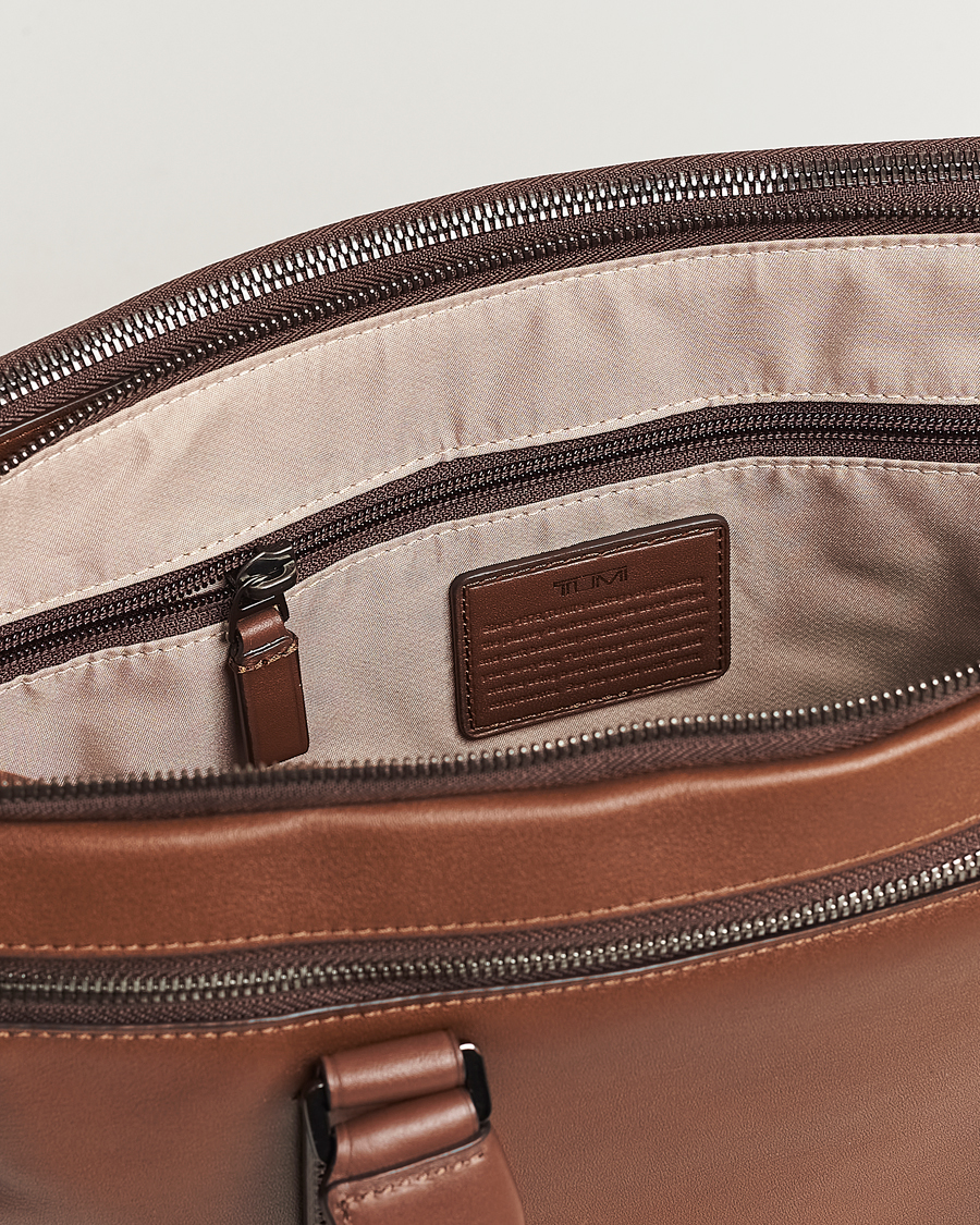 Hombres | Bolsos | TUMI | Harrison Sycamore Slim Leather Brief Cognac