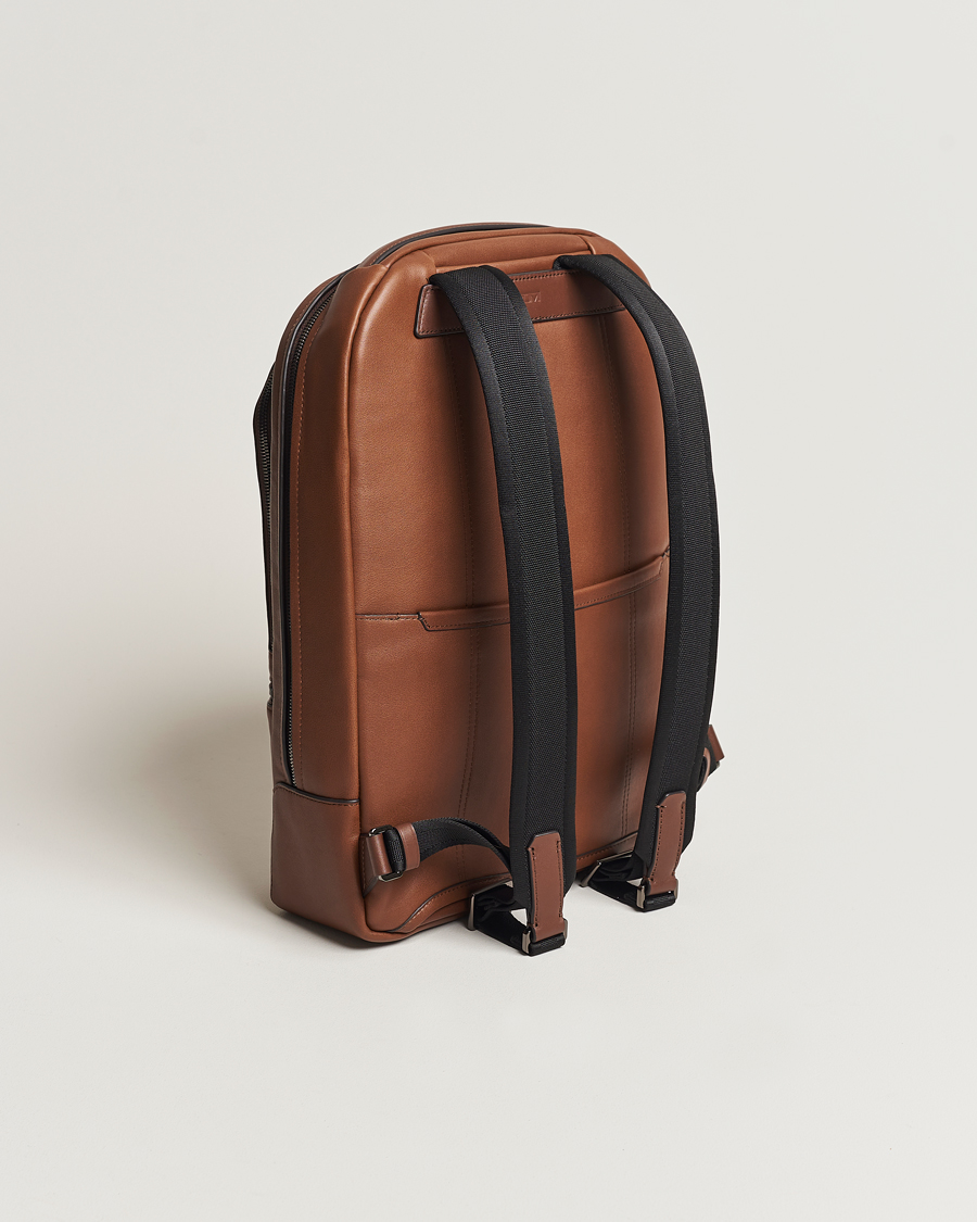 Hombres | Bolsos | TUMI | Harrison Bradner Leather Backpack Cognac