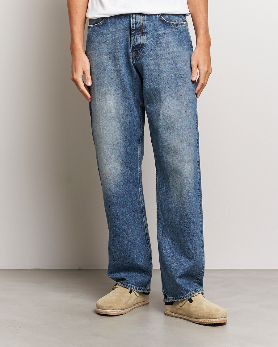 Hombres |  | Sunflower | Loose Jeans Mid Blue
