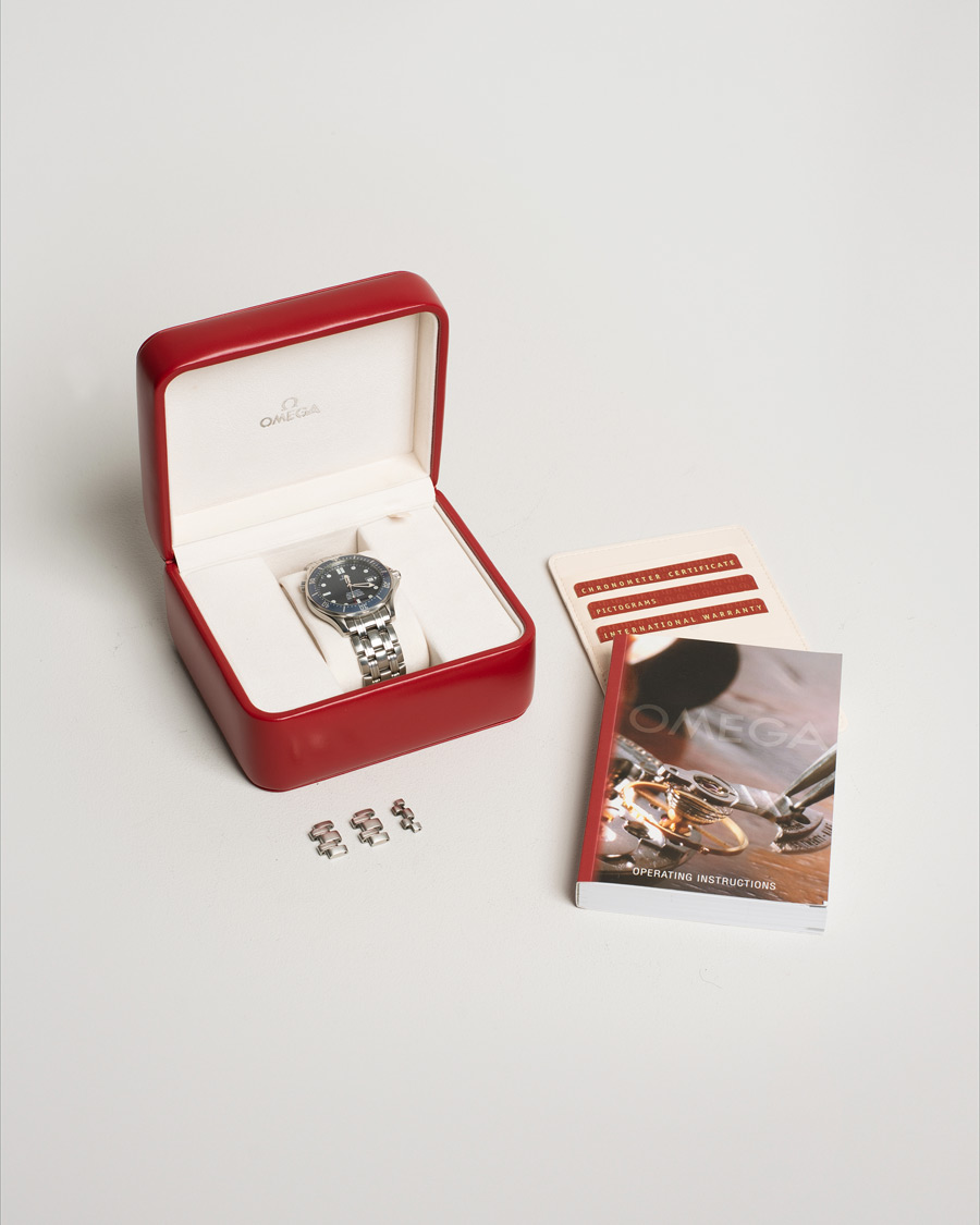 Hombres | Omega Pre-Owned Seamaster Diver 300M 25318000 Steel Blue | Omega Pre-Owned | Seamaster Diver 300M 25318000 Steel Blue