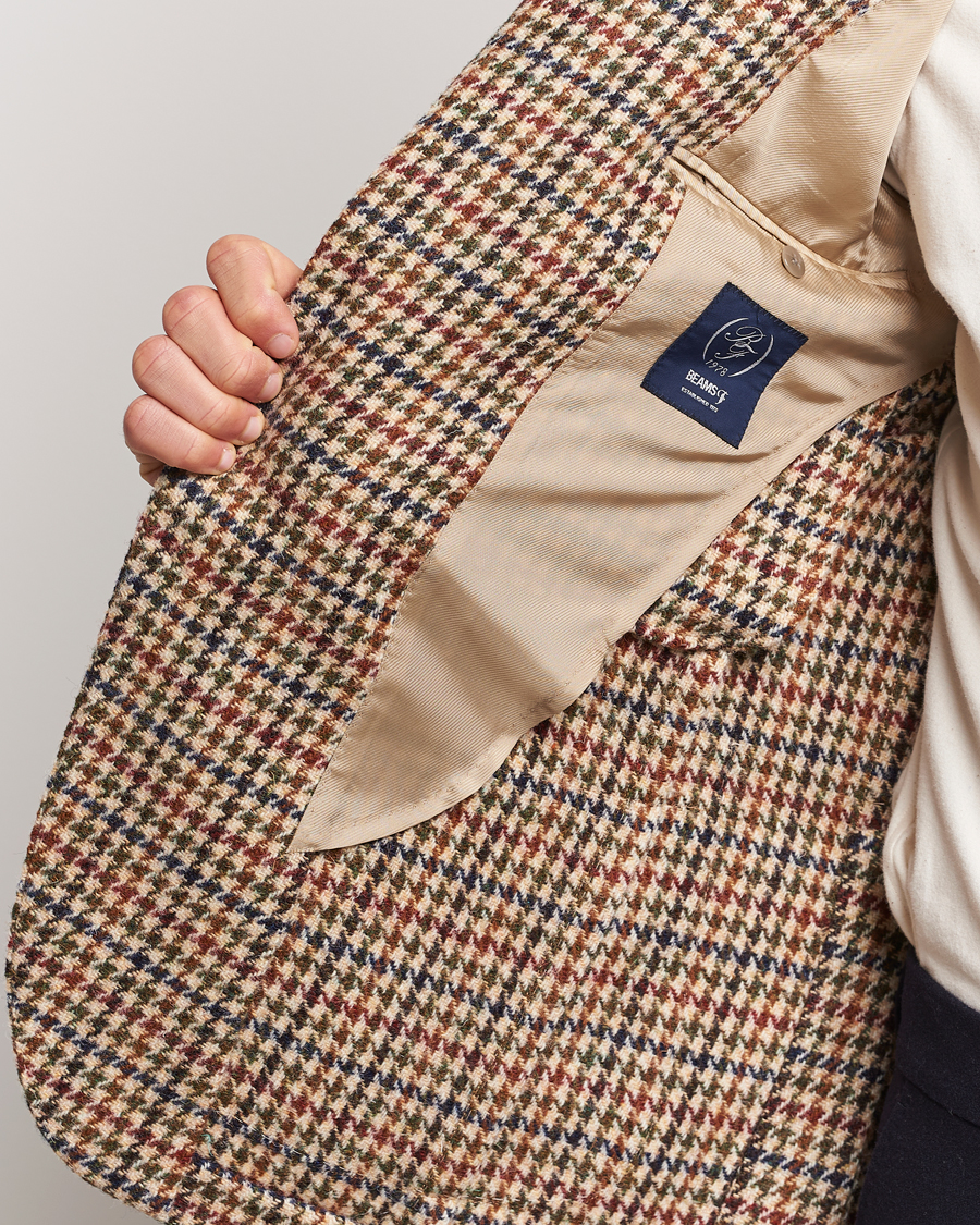 Hombres | Blazers | Beams F | Harris Tweed Gunclub Check Blazer Brown