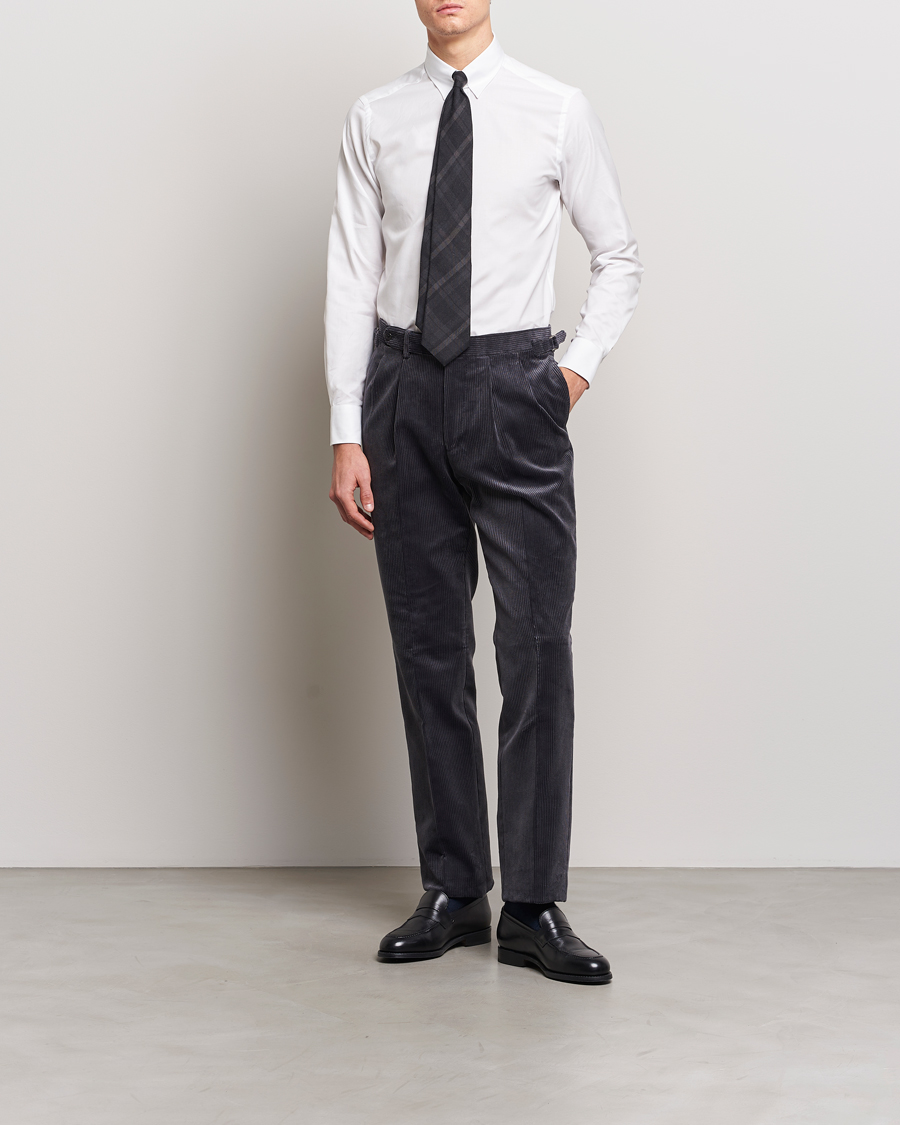 Hombres | Camisas | Beams F | Oxford Tab Collar Shirt White