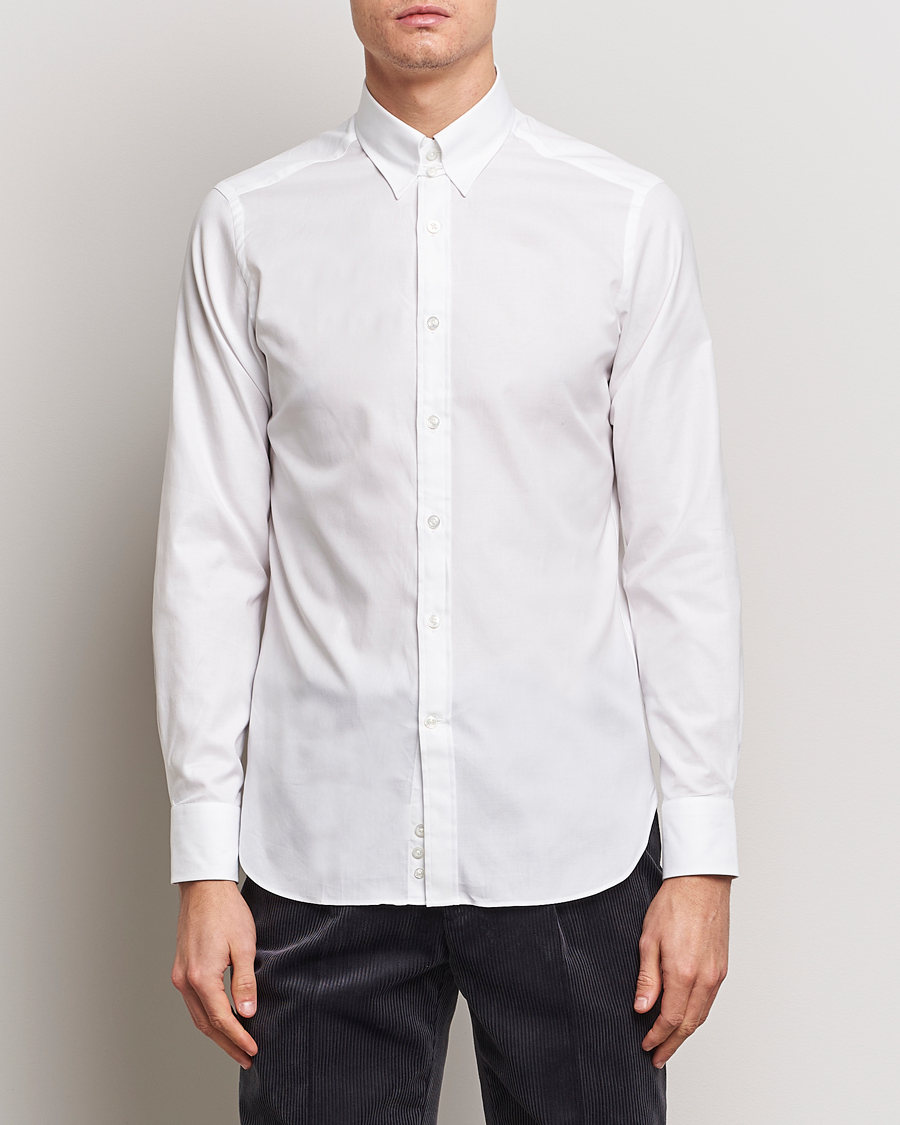 Hombres | Camisas | Beams F | Oxford Tab Collar Shirt White