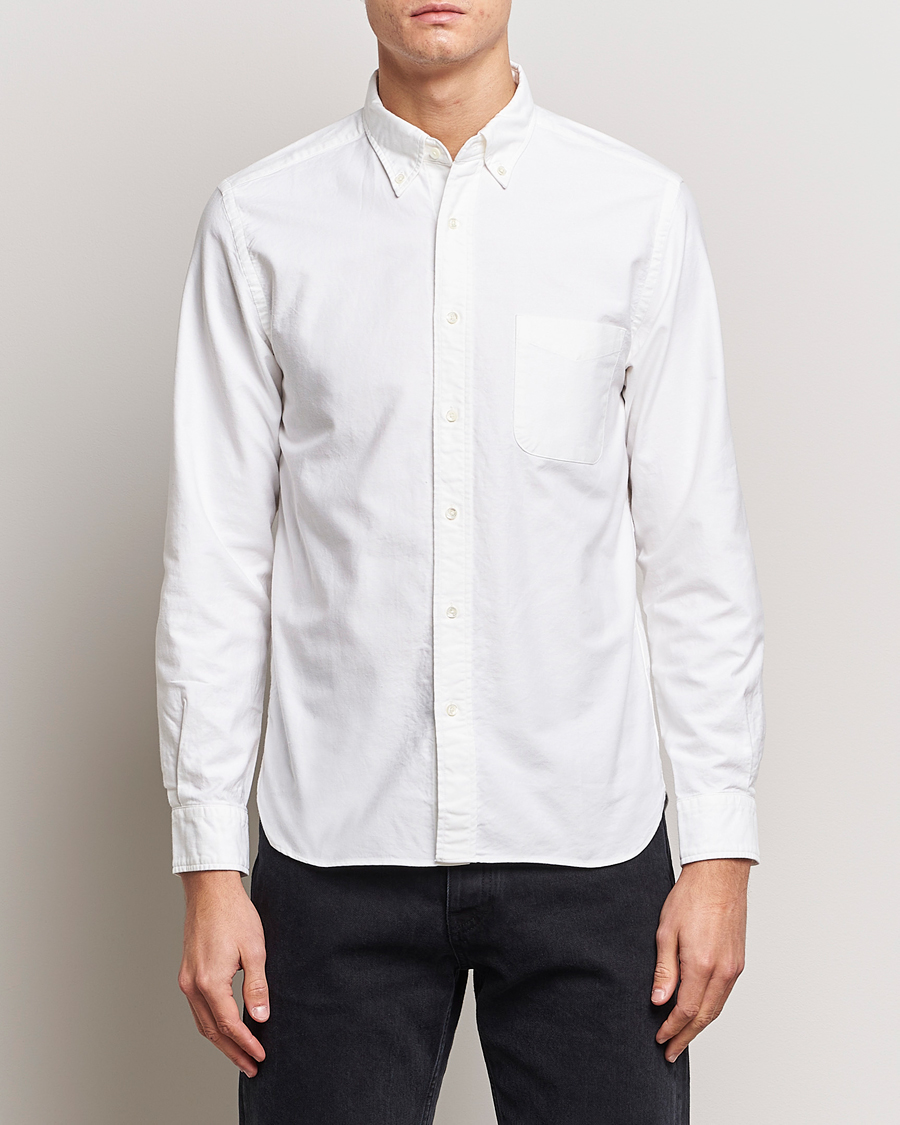 Hombres | Camisas oxford | BEAMS PLUS | Oxford Button Down Shirt White