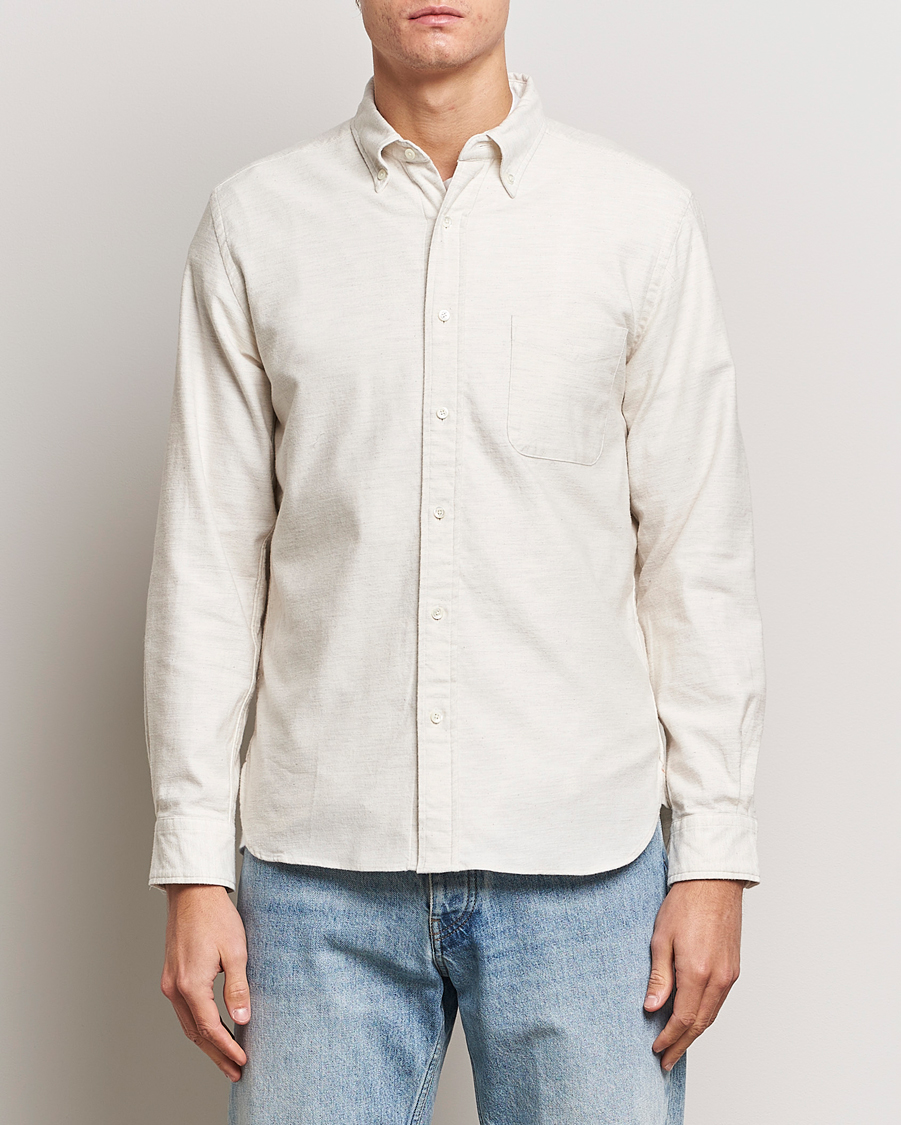 Hombres | Camisas | BEAMS PLUS | Flannel Button Down Shirt Off White