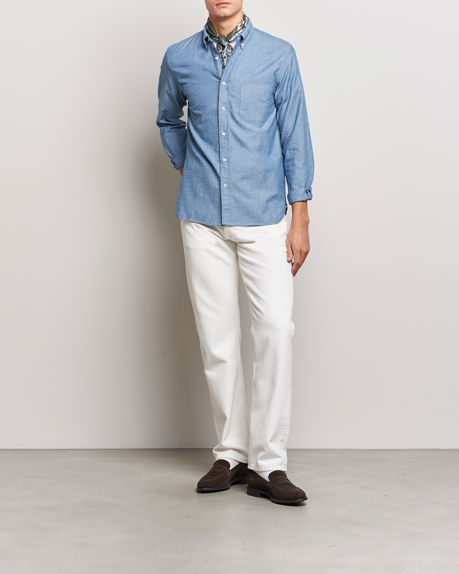 Hombres | Camisas | BEAMS PLUS | Chambray Button Down Shirt Blue