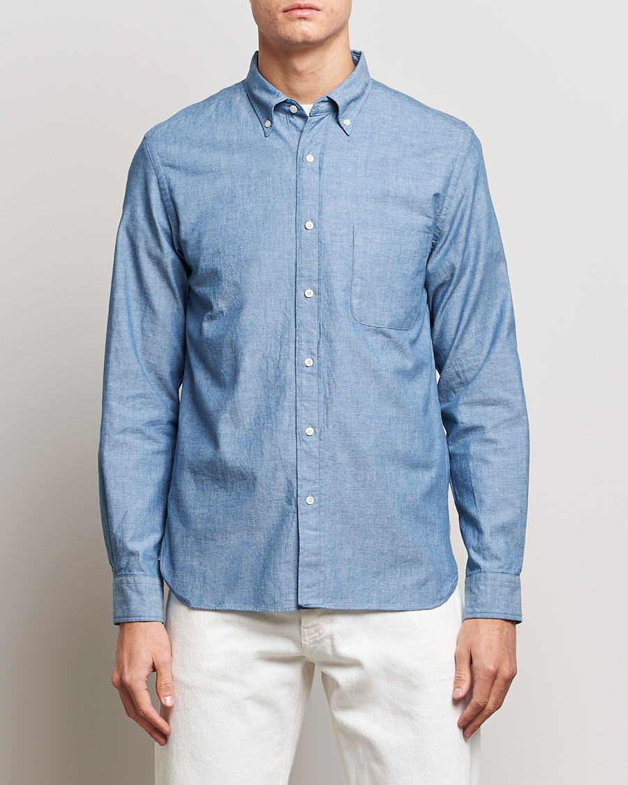 Hombres | Camisas | BEAMS PLUS | Chambray Button Down Shirt Blue