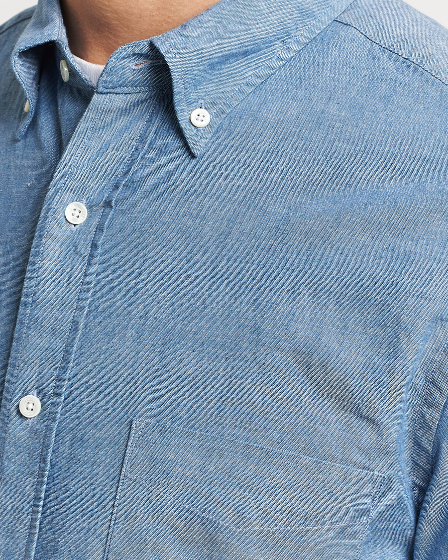 Hombres | Camisas | BEAMS PLUS | Chambray Button Down Shirt Blue