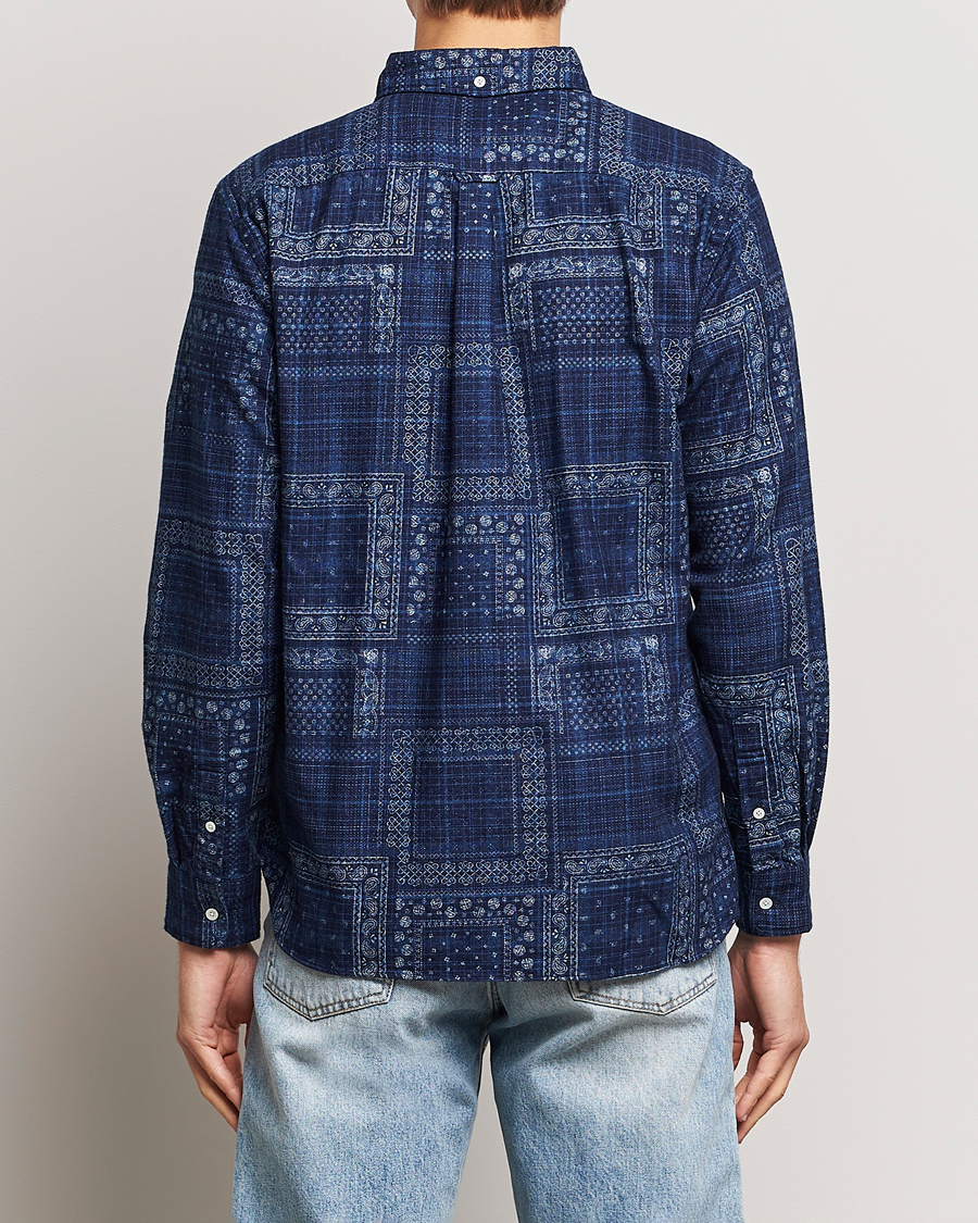 Hombres | Camisas | BEAMS PLUS | Patchwork Button Down Shirt Indigo
