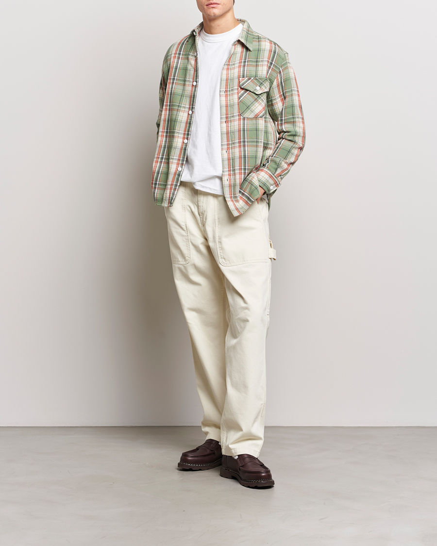 Hombres | Camisas | BEAMS PLUS | Dobby Guide Overshirt Pale Green