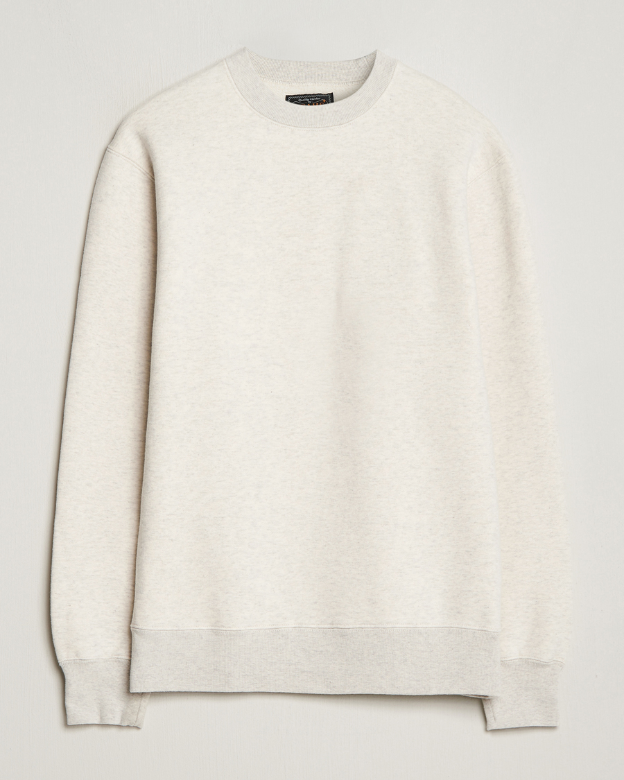 Hombres | Jerséis y prendas de punto | BEAMS PLUS | Japanese Crewneck Sweatshirt Off White