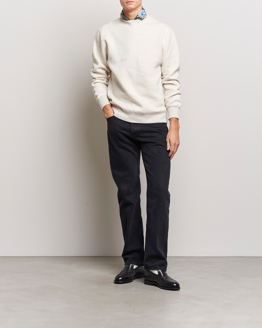 Hombres | Jerséis y prendas de punto | BEAMS PLUS | Japanese Crewneck Sweatshirt Off White