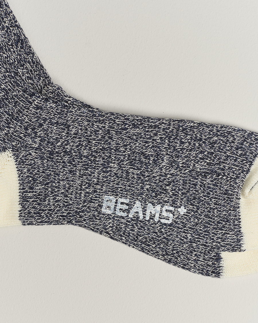 Hombres |  | BEAMS PLUS | Rag Socks Grey/Navy