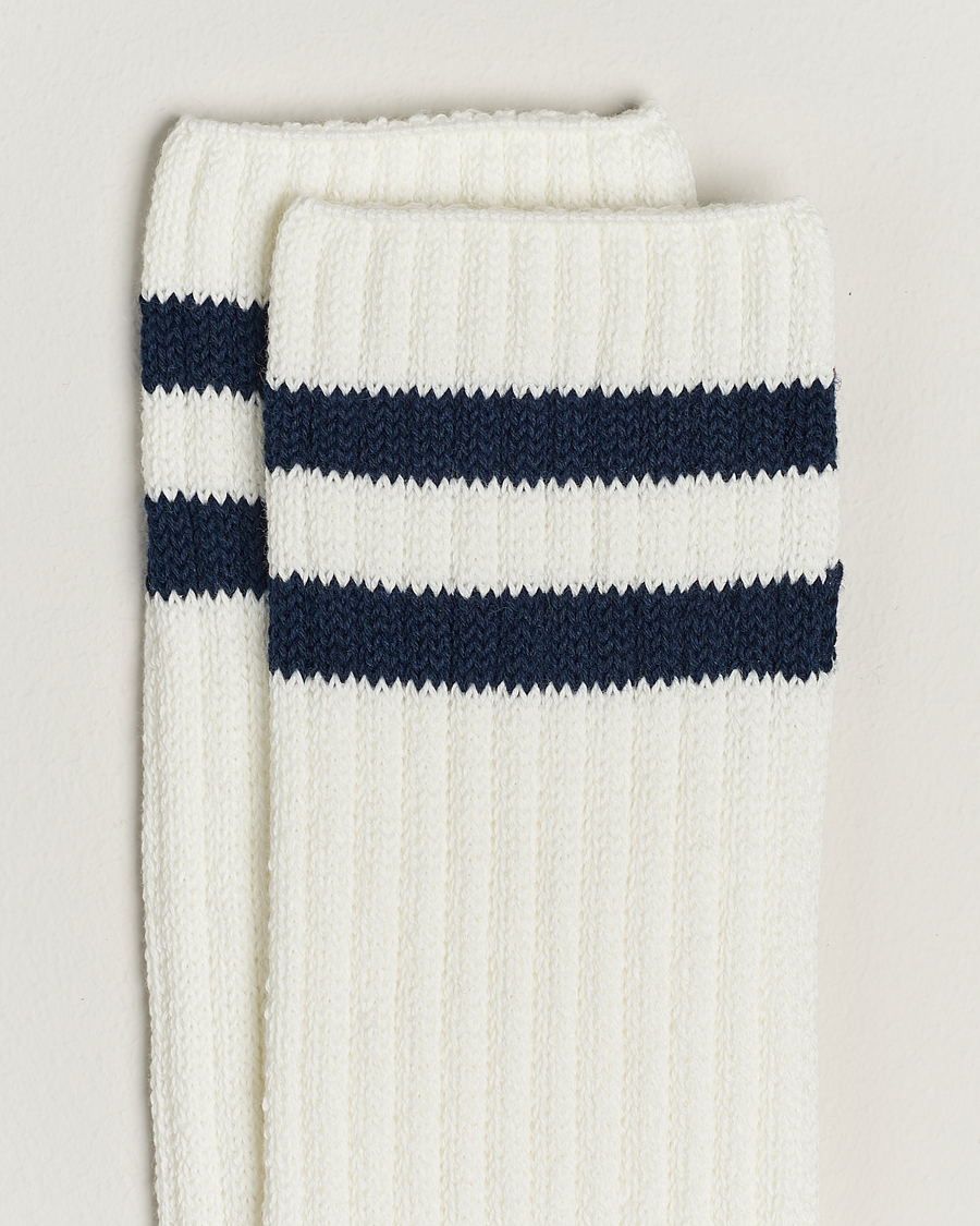 Hombres | Ropa interior y calcetines | BEAMS PLUS | BEAMS PLUSSchool Boy SocksWhite/Navy