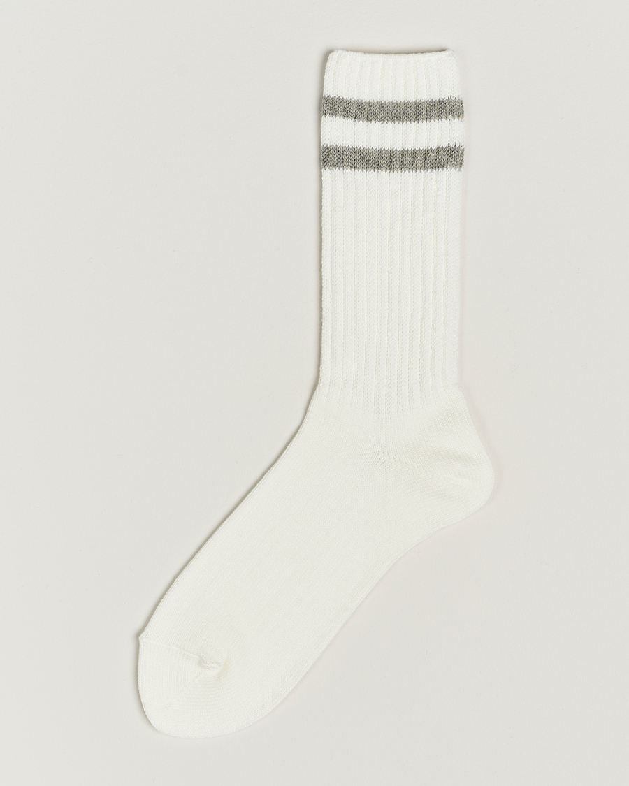Hombres | Ropa interior y calcetines | BEAMS PLUS | Schoolboy Socks White/Grey