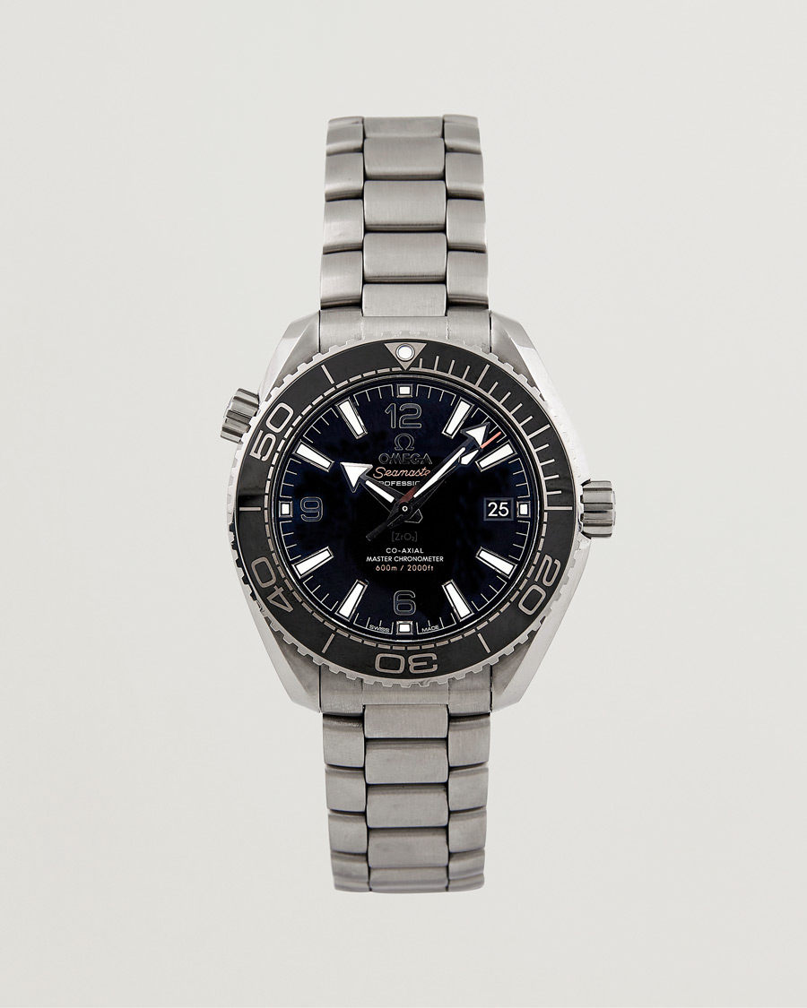 Hombres | Omega Pre-Owned Seamaster Planet Ocean 21530402001001 Steel Black | Omega Pre-Owned | Seamaster Planet Ocean 21530402001001 Steel Black